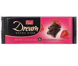 شیرین عسل دریم شکلات بیتر با مغزی توت فرنگی 100گرم